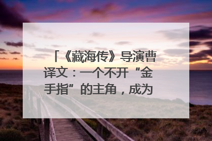 《藏海传》导演曹译文：一个不开“金手指”的主角，成为苍生守护者
