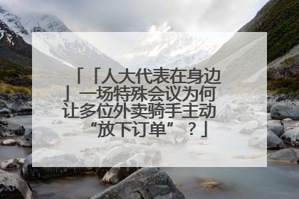 「人大代表在身边」一场特殊会议为何让多位外卖骑手主动“放下订单”？