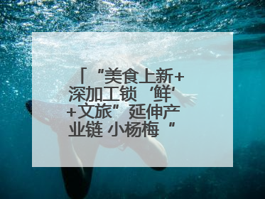 “美食上新+深加工锁‘鲜’+文旅”延伸产业链 小杨梅“撬动”大产业