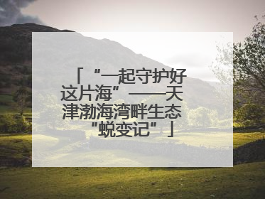 “一起守护好这片海”——天津渤海湾畔生态“蜕变记”