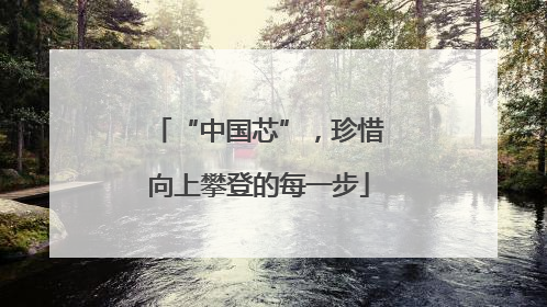 “中国芯”，珍惜向上攀登的每一步
