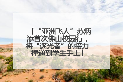 “亚洲飞人”苏炳添首次佛山校园行，将“逐光者”的接力棒递到学生手上