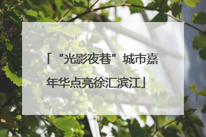 “光影夜巷”城市嘉年华点亮徐汇滨江