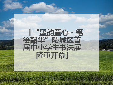 “墨韵童心・笔绘韶华”陵城区首届中小学生书法展隆重开幕