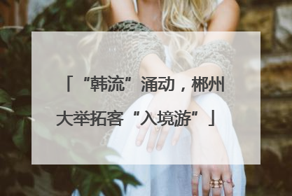 “韩流”涌动，郴州大举拓客“入境游”