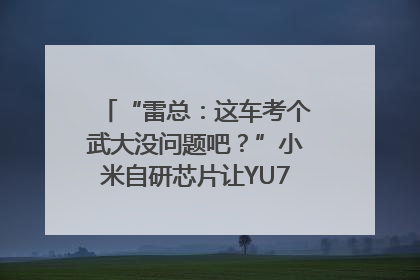 “雷总：这车考个武大没问题吧？”小米自研芯片让YU7会学习｜汽车科技