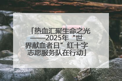热血汇聚生命之光——2025年“世界献血者日”红十字志愿服务队在行动