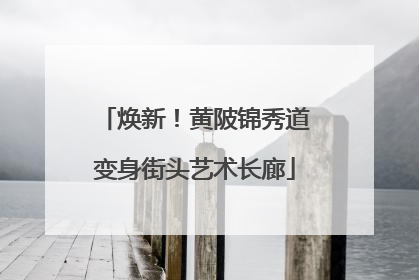 焕新！黄陂锦秀道变身街头艺术长廊