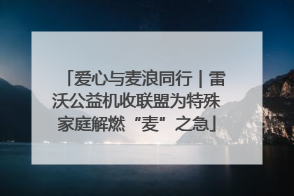 爱心与麦浪同行｜雷沃公益机收联盟为特殊家庭解燃“麦”之急