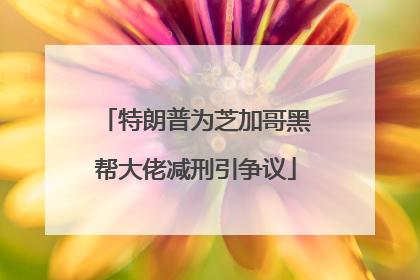 特朗普为芝加哥黑帮大佬减刑引争议