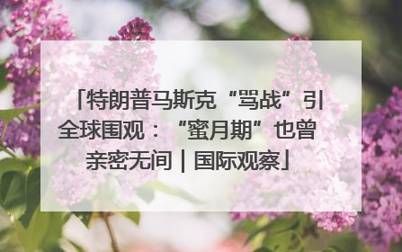 特朗普马斯克“骂战”引全球围观：“蜜月期”也曾亲密无间｜国际观察
