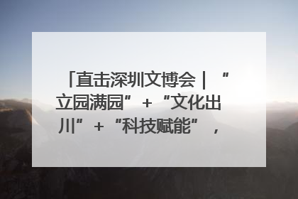 直击深圳文博会｜“立园满园”+“文化出川”+“科技赋能”，成都传媒发布三大文创领域合作清单