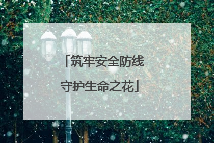 筑牢安全防线 守护生命之花