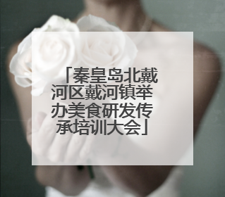 秦皇岛北戴河区戴河镇举办美食研发传承培训大会