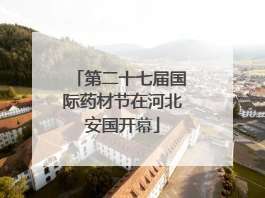 第二十七届国际药材节在河北安国开幕