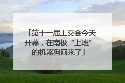 第十一届上交会今天开幕，在南极“上班”的机器狗回来了