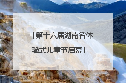 第十六届湖南省体验式儿童节启幕
