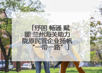 纾困 畅通 赋能 兰州海关助力陇原民营企业扬帆“一带一路”