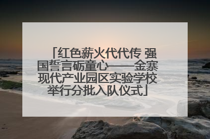 红色薪火代代传 强国誓言砺童心——金寨现代产业园区实验学校举行分批入队仪式