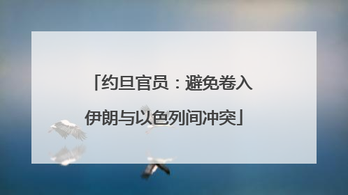 约旦官员：避免卷入伊朗与以色列间冲突
