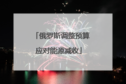 俄罗斯调整预算应对能源减收