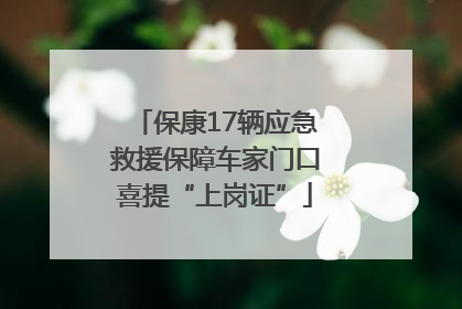 保康17辆应急救援保障车家门口喜提“上岗证”
