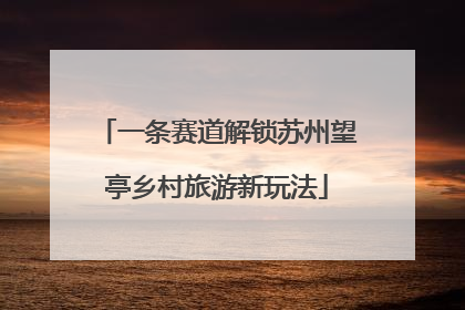 一条赛道解锁苏州望亭乡村旅游新玩法