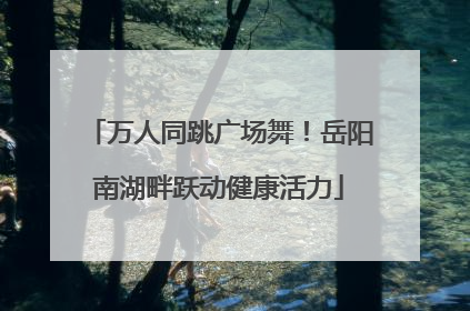 万人同跳广场舞！岳阳南湖畔跃动健康活力
