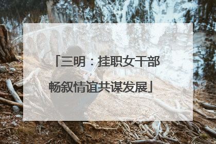 三明：挂职女干部畅叙情谊共谋发展