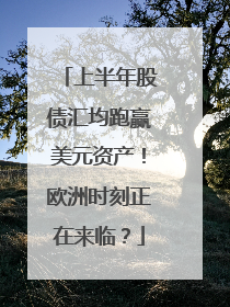 上半年股债汇均跑赢美元资产！欧洲时刻正在来临？