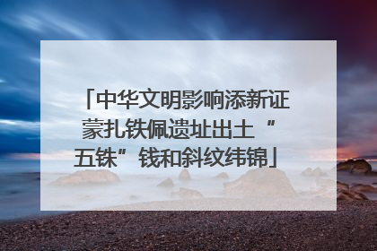 中华文明影响添新证 蒙扎铁佩遗址出土“五铢”钱和斜纹纬锦