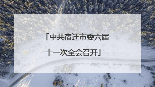 中共宿迁市委六届十一次全会召开