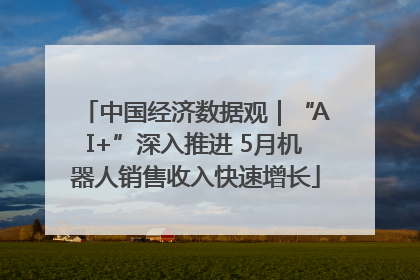 中国经济数据观｜“AI+”深入推进 5月机器人销售收入快速增长