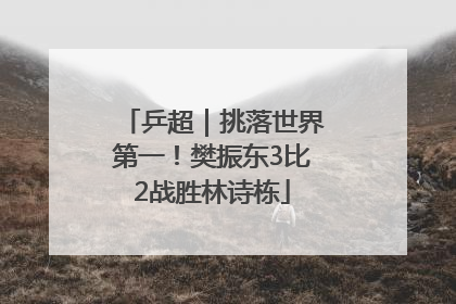 乒超｜挑落世界第一！樊振东3比2战胜林诗栋