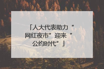 人大代表助力“网红夜市”迎来“公约时代”