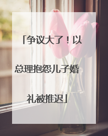 争议大了！以总理抱怨儿子婚礼被推迟