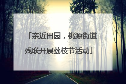 亲近田园，桃源街道残联开展荔枝节活动