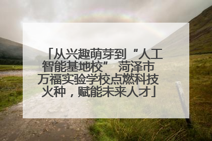 从兴趣萌芽到“人工智能基地校” 菏泽市万福实验学校点燃科技火种，赋能未来人才