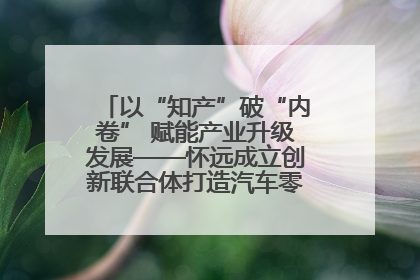 以“知产”破“内卷” 赋能产业升级发展——怀远成立创新联合体打造汽车零部件产业新高地