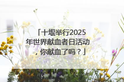 十堰举行2025年世界献血者日活动，你献血了吗？