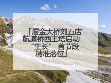 厦金大桥刘五店航道桥西主塔启动“生长” 首节段精准落位