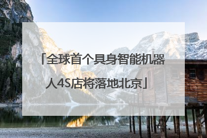 全球首个具身智能机器人4S店将落地北京