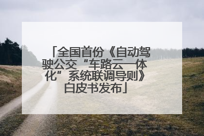 全国首份《自动驾驶公交“车路云一体化”系统联调导则》白皮书发布