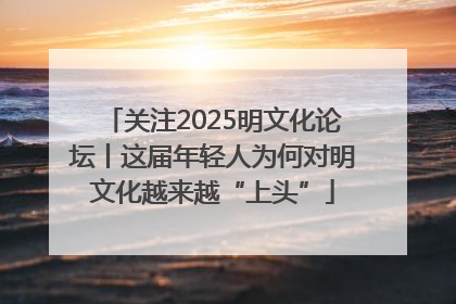 关注2025明文化论坛丨这届年轻人为何对明文化越来越“上头”