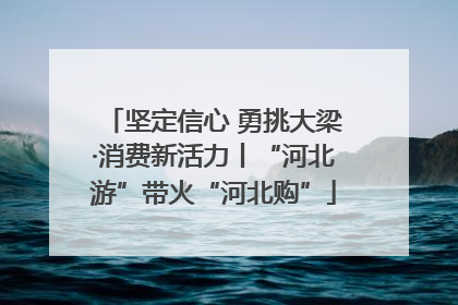 坚定信心 勇挑大梁·消费新活力丨“河北游”带火“河北购”