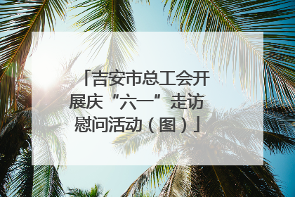 吉安市总工会开展庆“六一”走访慰问活动（图）
