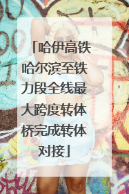 哈伊高铁哈尔滨至铁力段全线最大跨度转体桥完成转体对接