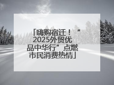 嗨购宿迁！“2025外贸优品中华行”点燃市民消费热情