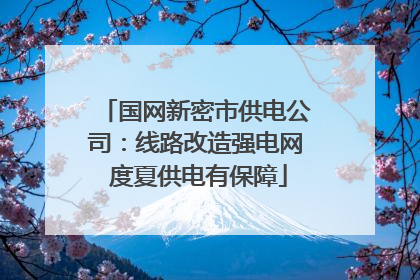 国网新密市供电公司：线路改造强电网 度夏供电有保障