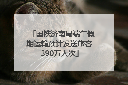 国铁济南局端午假期运输预计发送旅客390万人次